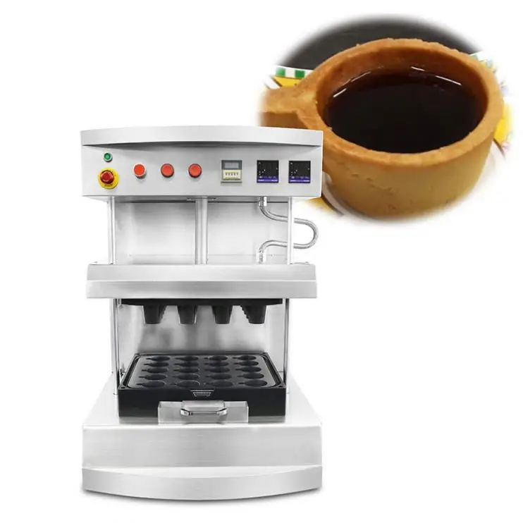 

Small Commercial Waffle Cups Baker Egg Tart Tartlet Shell Making Machine