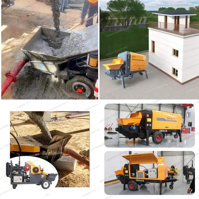 [2026] Widely Sand Concrete Pump Machine 15M3/H Customized Voltage Stationary Concrete Pump