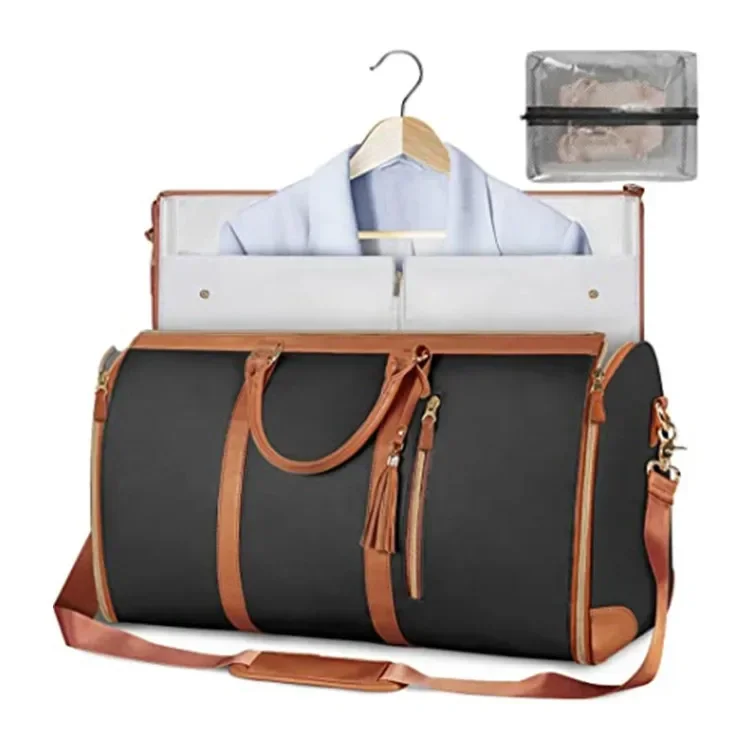 Borsa da viaggio alla moda per donna-Organizer per abbigliamento pieghevole con opzioni di archiviazione facili, perfetta per viaggi d\'affari e