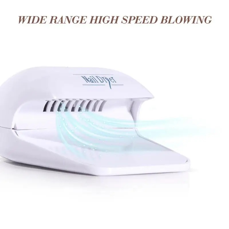 Nail Dryer Portable Air Nail Fan Dryer Manicure Machine Nail Dryer For Regular Nail Polish Nail Glue One Key Operation