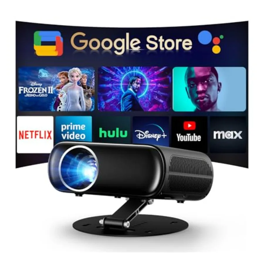 

Мини-проектор C26 с поддержкой Wi-Fi и Bluetooth, встроенными официальными приложениями для потоковой передачи, голосовым управлением Google и поддержкой Dolby Audio.