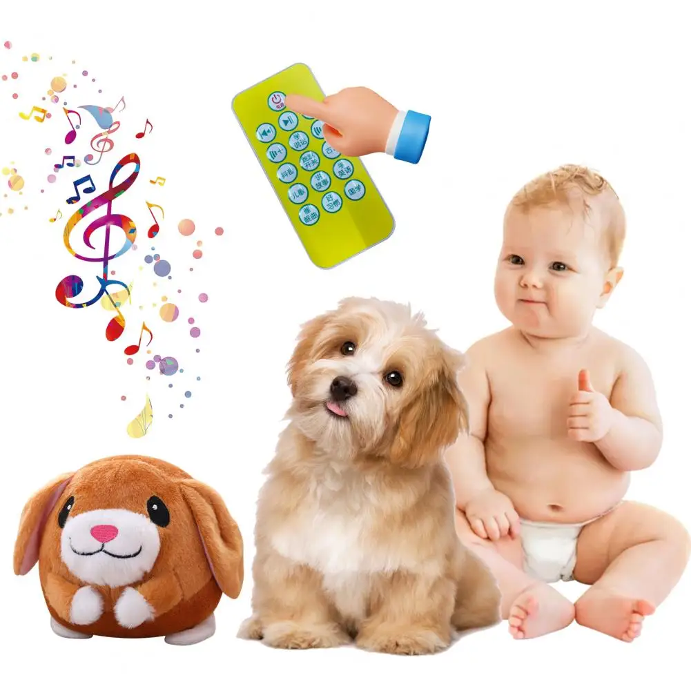 Plush Toy for Dogs Electronic Dog Toy Rechargeable Dog Toys Talking Plush Toy Ball Bouncing Balls for Pet