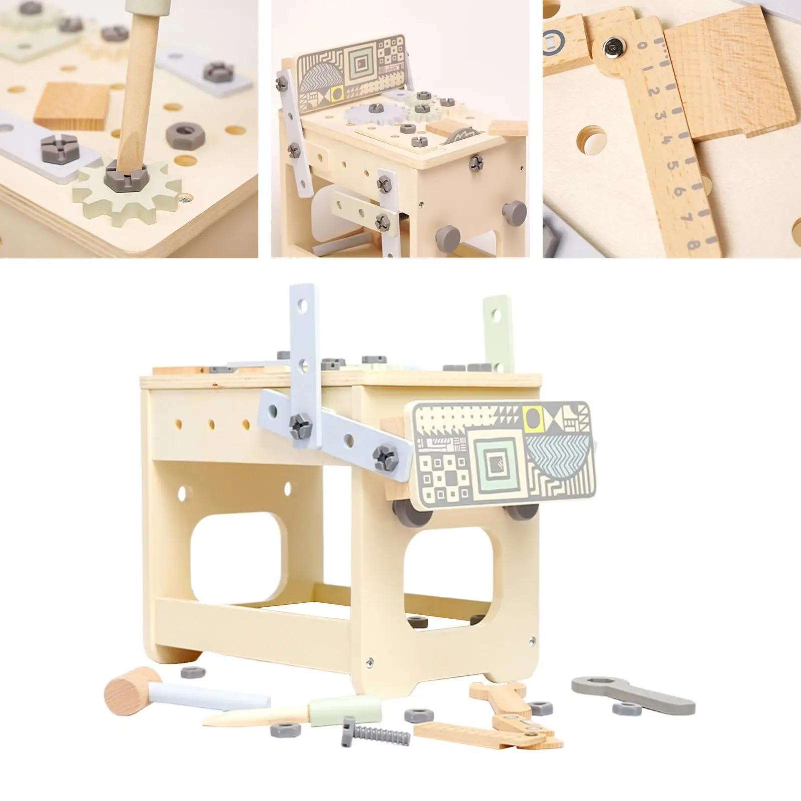 Tool bench Set Wooden Toy Developmental Multifunctional DIY Creative DIY