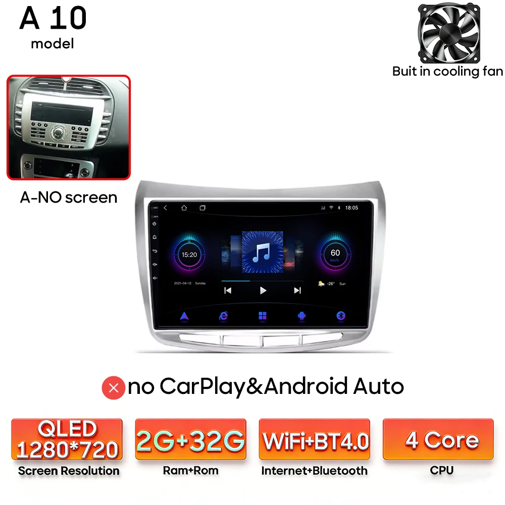 Android 15 autoradio multimediaspeler draadloze Carplay stereo voor Lancia Delta 2009 - 2019 navigatie GPS 2din DSP Wifi