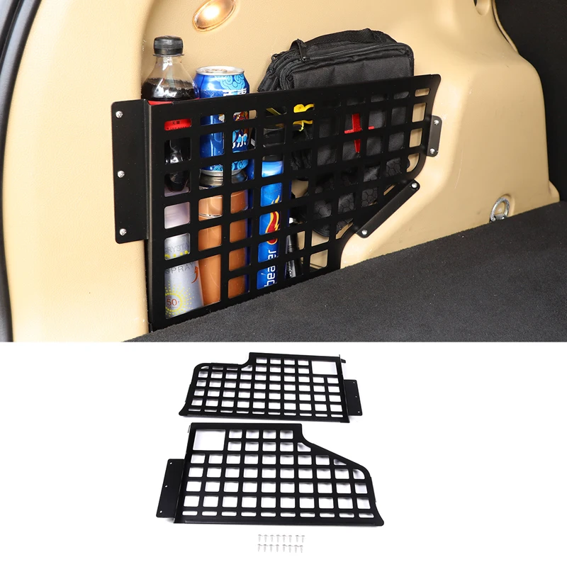 

For 2007-2015 Land Rover Freelander 2 aluminum alloy black car trunk storage pegboard first aid kit pegboard car accessories