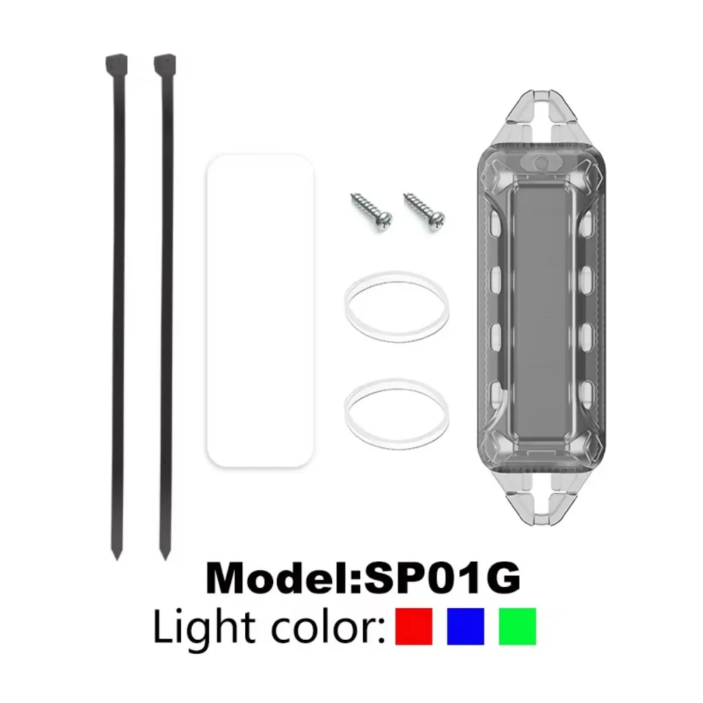 Wireless Solar Powered LED Strobe Light for Motorcycle Car Bike with Multiple Flash Patterns and IP65 Waterproof Housing