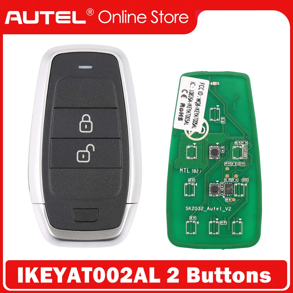 

AUTEL MAXIIM IKEY Standard Style IKEYAT002AL 2 Buttons Independent Smart Key (Lock/ Unlock)