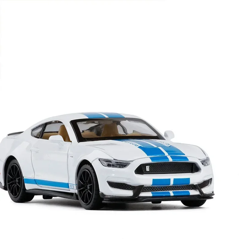 1:32 フォード マスタング シェルビー GT350 合金スーパーカーモデルおもちゃの車高シミュレーションプルバックおもちゃ車両ギフト A191 ファッション装飾品 A