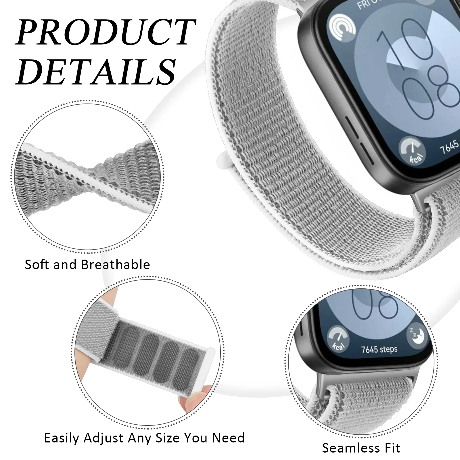 화웨이 워치 핏 3/4/4ro 밴드 스포츠 스마트워치 손목 밴드용 나일론 시계 스트랩, 화웨이 워치 핏 3/4/4 프로 팔찌