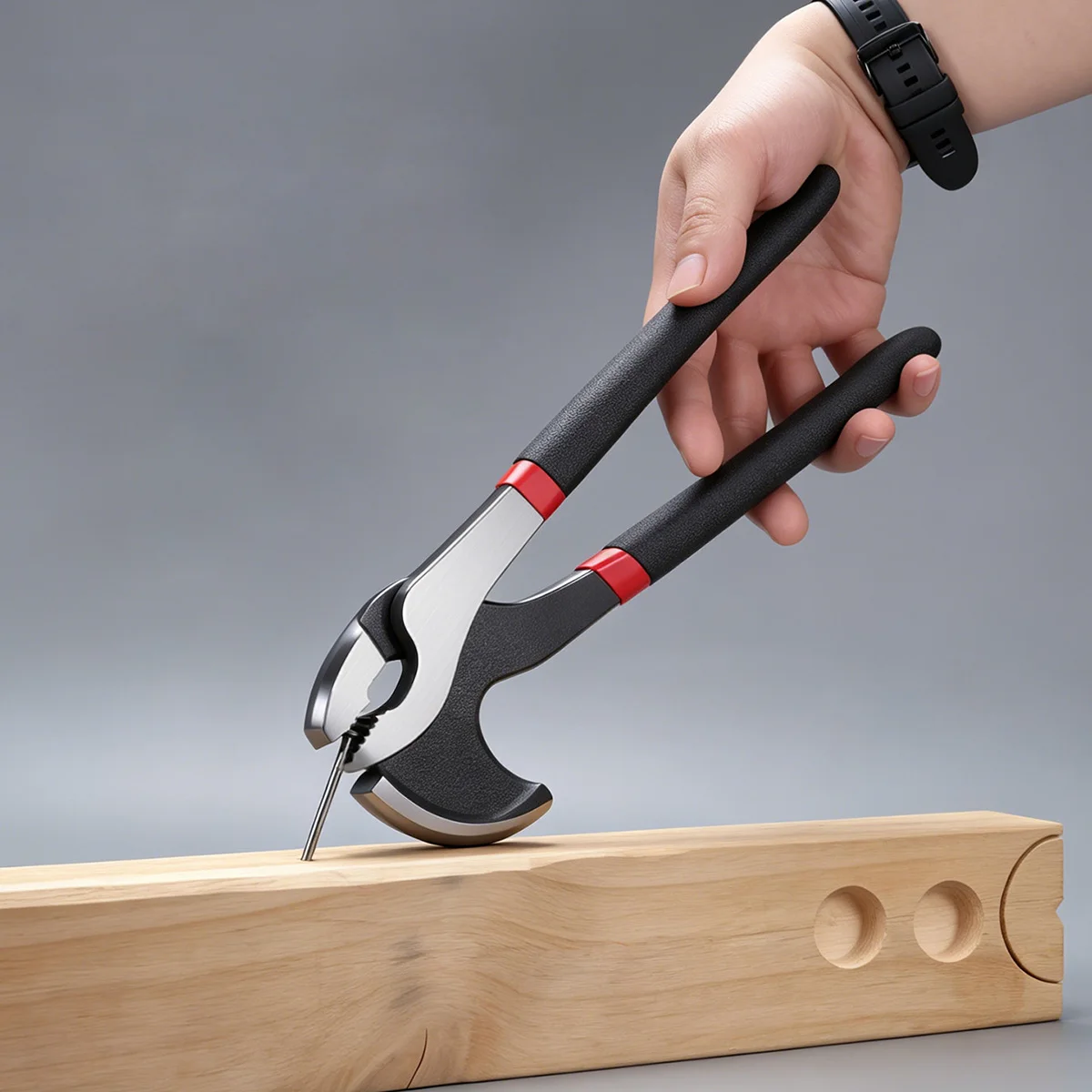 Pince à dénuder les clous robuste en acier au carbone, poignée ergonomique antidérapante pour la construction et le travail du bois, outil manuel permettant de gagner du temps
