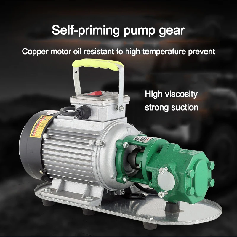 

Портативный самовсасывающий шестеренчатый насос WCB-75, 0.75 кВт, высокотемпературный, чугунный, малогабаритный, для топлива высокой вязкости, 220В