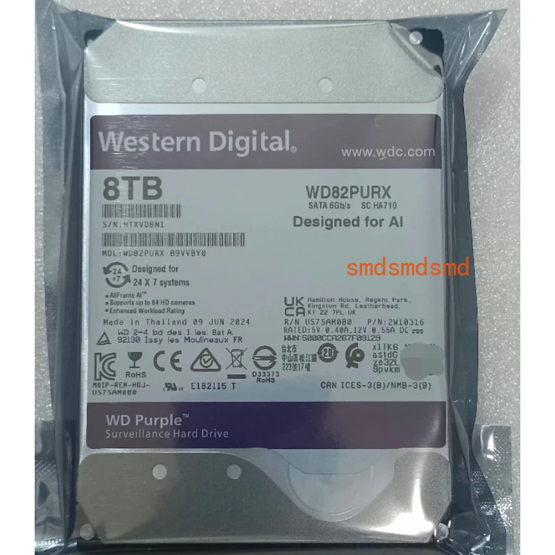 Wd Purple 8TB 10TB … - image