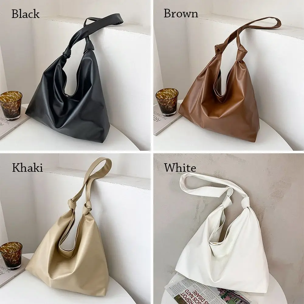 Women Large Capacity Fashion Shoulder Bags Female Tote Bags PU Leather Handbag Simple Shopping Bag