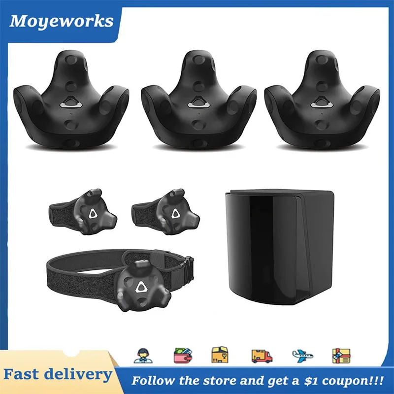 HTC VIVE Base Station 1.0 & 2.0 + Tracker 3.0 Bundle