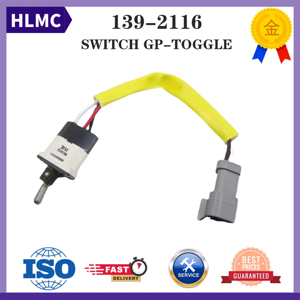 

Excavator Spare Parts Toggle Switch 139-2116 1392116 CA1392116 For 120H 120K 120M 135H 140G 140H 140K 143H 621G 623G