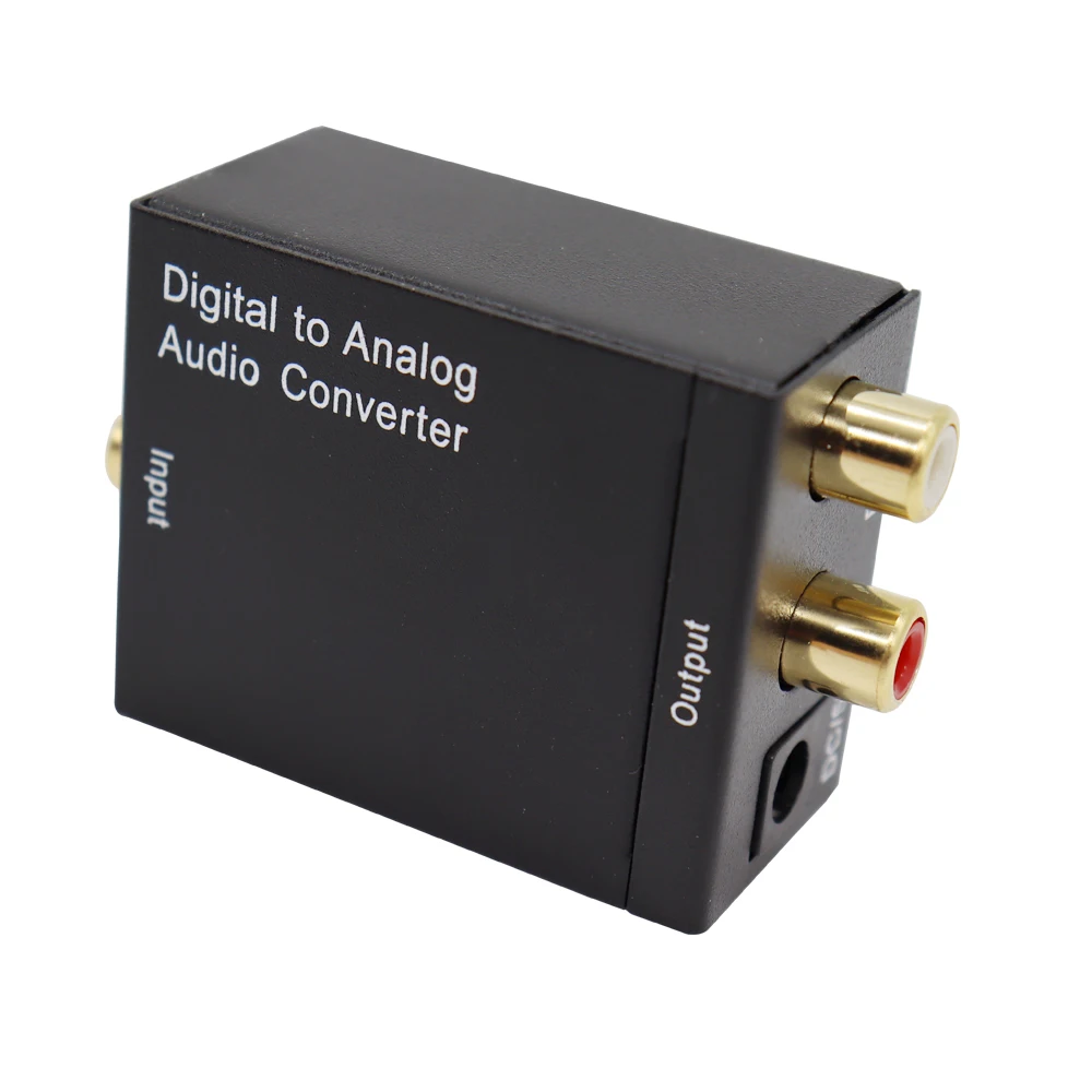 Digital to Analog Audio Converter Optical Fiber Coaxial Signal to Analog DAC Spdif Stereo 3.5MM Jack 2*RCA Amplifier Decoder