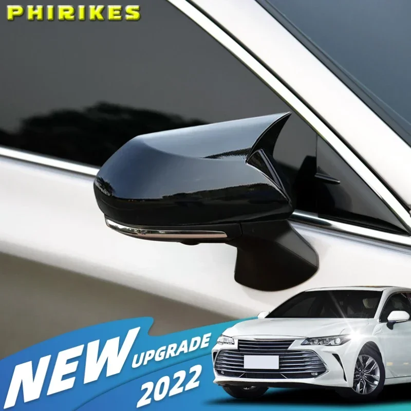 For Toyota CHR Camry Prius Avalon 2019 2020 Ox Horn Rearview Mirror Housing Rearview Mirror Cover Side Mirror Retrofittin