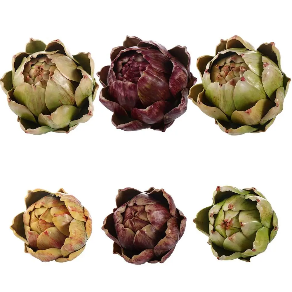 

green artificial plant faux fruit vase filler home home decorations artificial decorations faux artichokes artificial artichoke