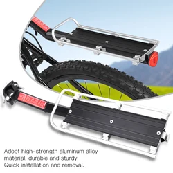 Seat  Shelf Bike Shelf Mountain Bike  Carrier Rack Seat Post Rear Shelf Aluminum Alloy Black Bike Seat