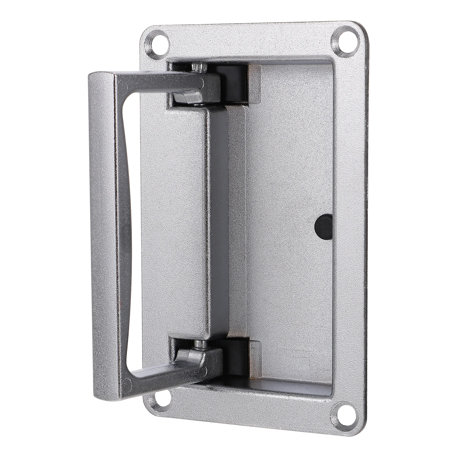 

Zinc Alloy Door Handles Silver Pulls for Cabinets Drawer Electric Box Toolbox Knobs Durable Smooth Long Use Widely Applied