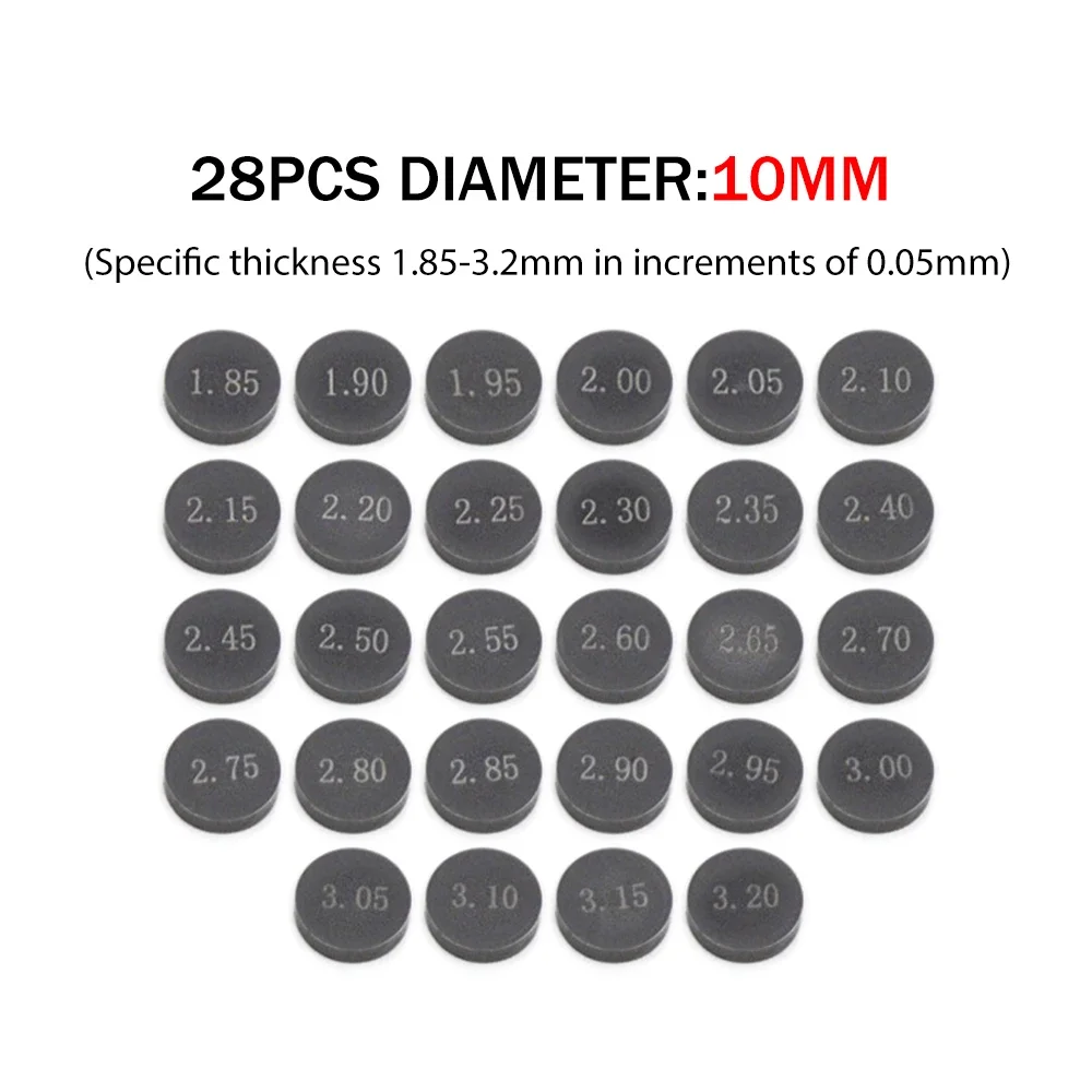 28 stücke 10mm Ventil Shim Kit Für 690 SMC DUKE Enduro/R 790 950 ADV RC 390 DUKE 990 1190 1290 Motorrad Motor Teile Ventil Dichtung