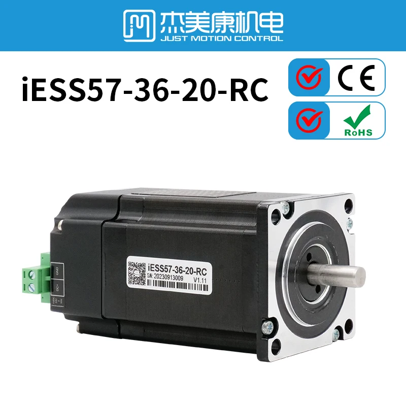 Nema23 Integrated Stepper Servo Motor with Driver New Style Pulse Direction RS485 CANopen EtherCat 6-Axis Robot 2Nm 283oz-in