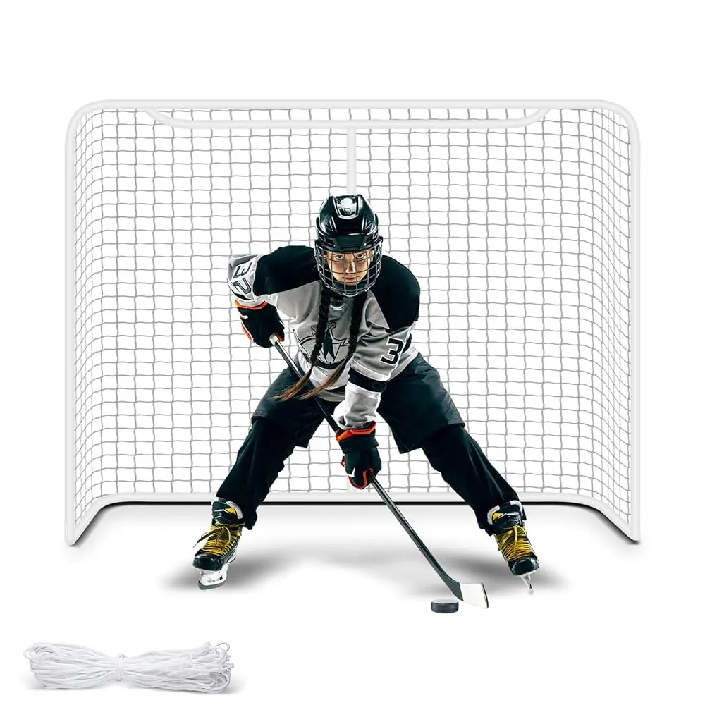 

54\ 72\ Hockey Goal Replacement Net, Official Size Replacement Netting, Outdoor Street Hockey Goal Net, Durable Lightweight,