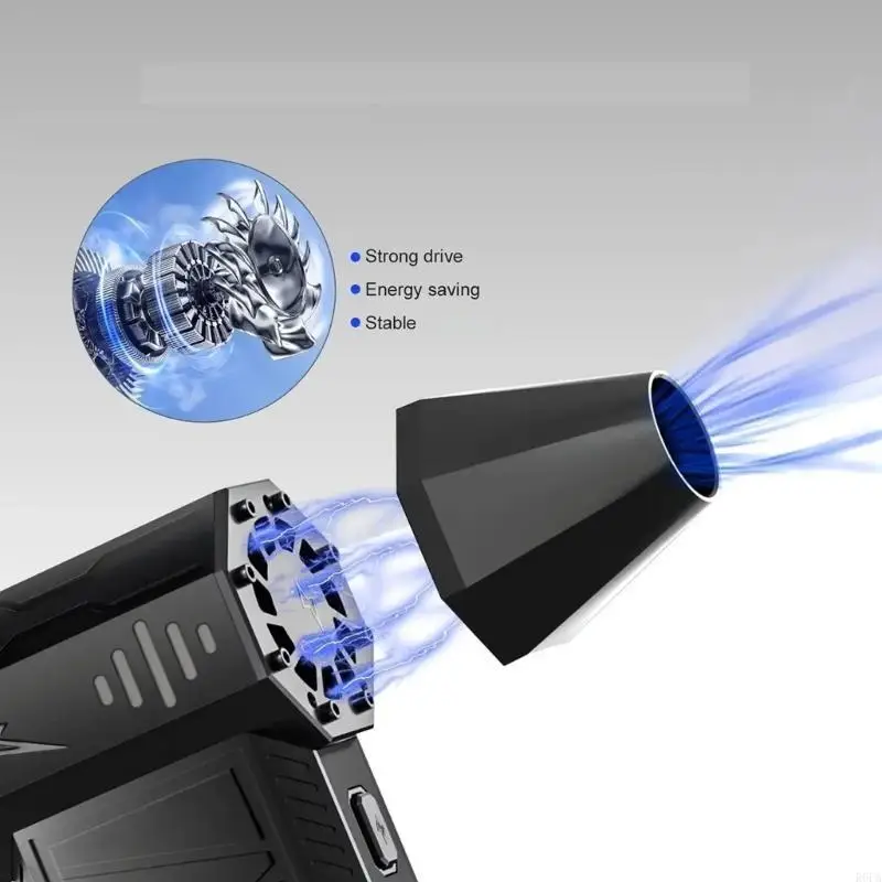

Handheld Mini Blower with Multiple Speed Adjustments for Camping Outdoor Activities & Automotive Interior Cleaning