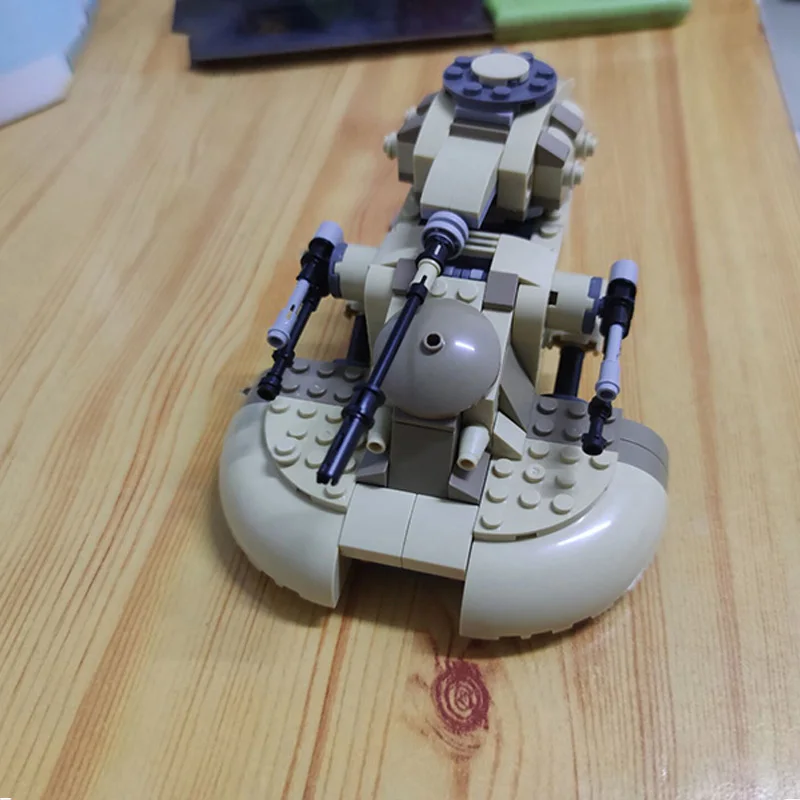 MOC-carro armato armato armato d'assalto-modello AAT con barattolo Binks Battle Droideka armi Building Blocks mattoni modello giocattoli per bambini fai da te