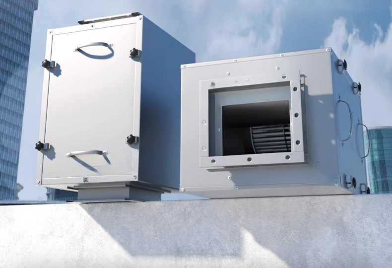 Frequency conversion exhaust hood multi-wing centrifugal fan