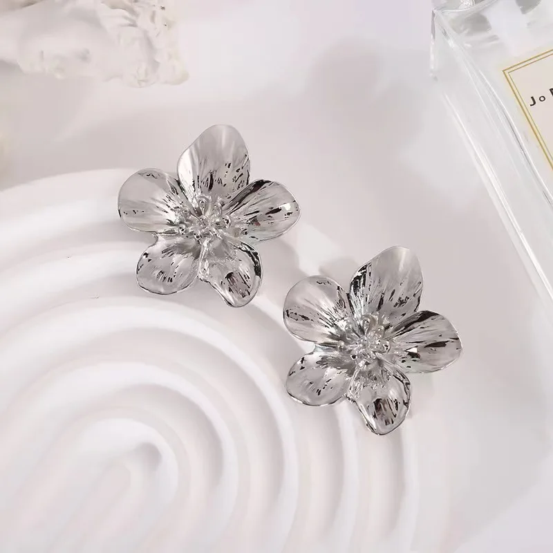 Waterproof Hypoallergenic Twisted Chunky Round Hoop Earrings For Woman Pendientes De Acero Inoxidable Para Mujer