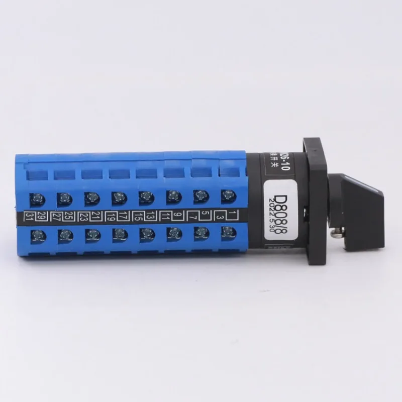LW26-10/8 three-speed eight-section eight-wire two-group dual power supply switching signal circuit motor universal transfer