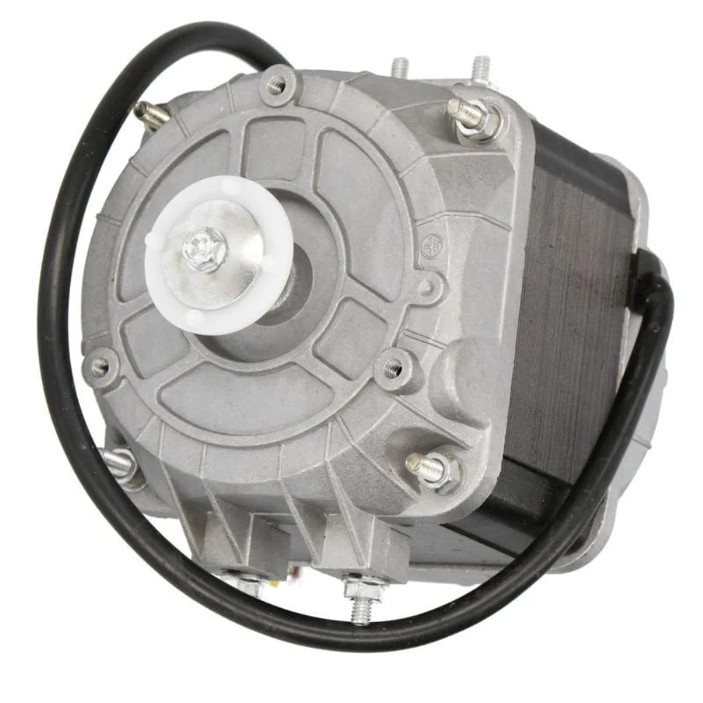 Condenser Fan Motor 230W 1300-1550RPM For Refrigerator Display Cooler Evaporator Air Conditioner Replacement Part Grey