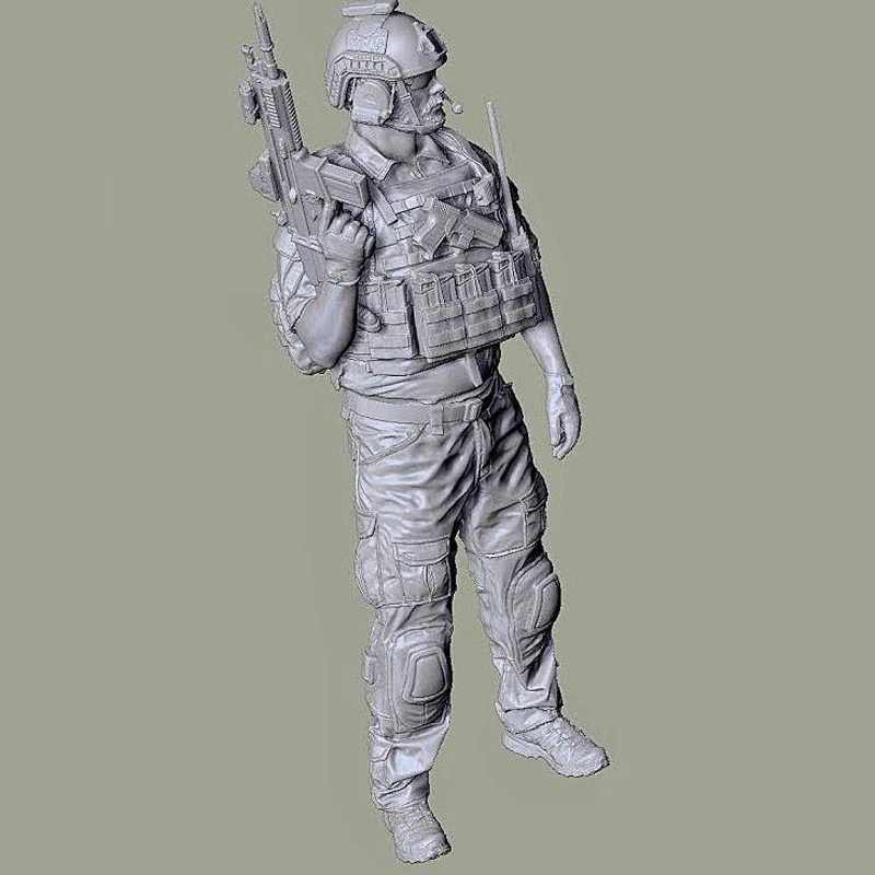 1/16 Resin Model Figure Kits GK , Military Theme，Unassembled And Unpainted，148RBC