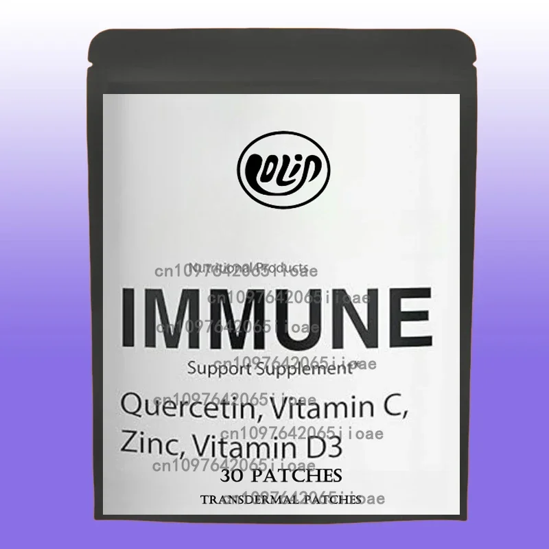 

30 пластырей, поддержка иммунитета, транспарительные пластыри, цинк, витамин D3, витамин С и лейберри — усилитель иммунитета