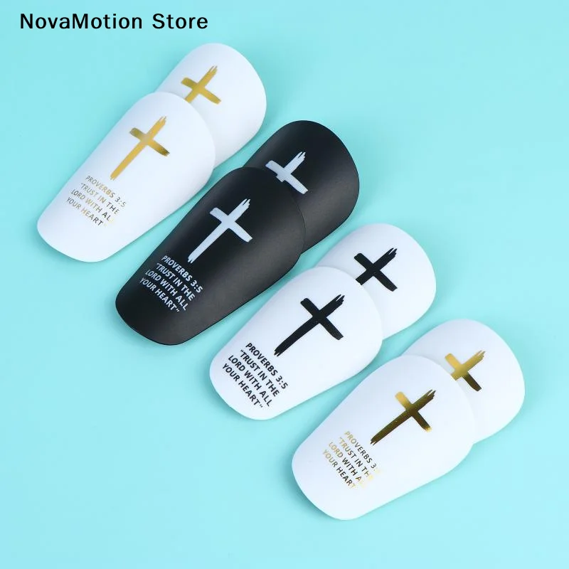 [NM]1Pair Christ Shin Guards With BibleVerse Soccer Football Protective Pads For Adults & Youth, Inspirational Sports Gear[NM]