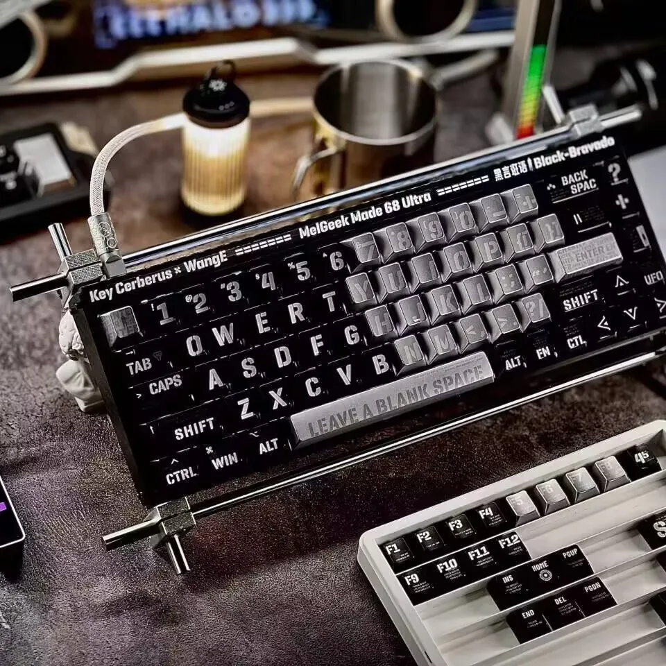 

Набор клавишных колпачков Key Cerberus PBT, 120 клавиш, полупрозрачная клавиатура с изображением пудинга, игровой колпачок с вишневым профилем для механической клавиатуры