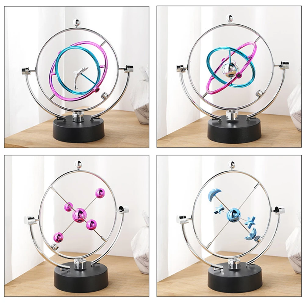 

Rotating Perpetual Motion Device Colorful Billiard Balls Office equipment Desktop Decorations Celestial Globe Home Decorations