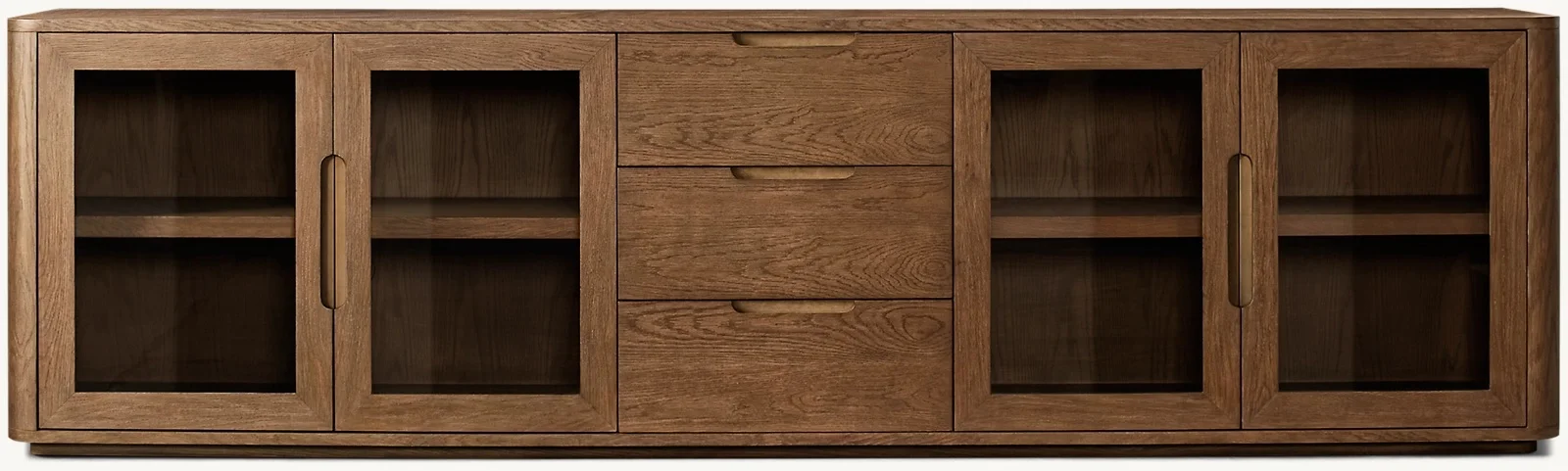 # 5# American Vintage Sideboard; Living Room French Wall High-edge Liquor Cabinet; Simple Solid Wood Integrated Kitchen Bookshel