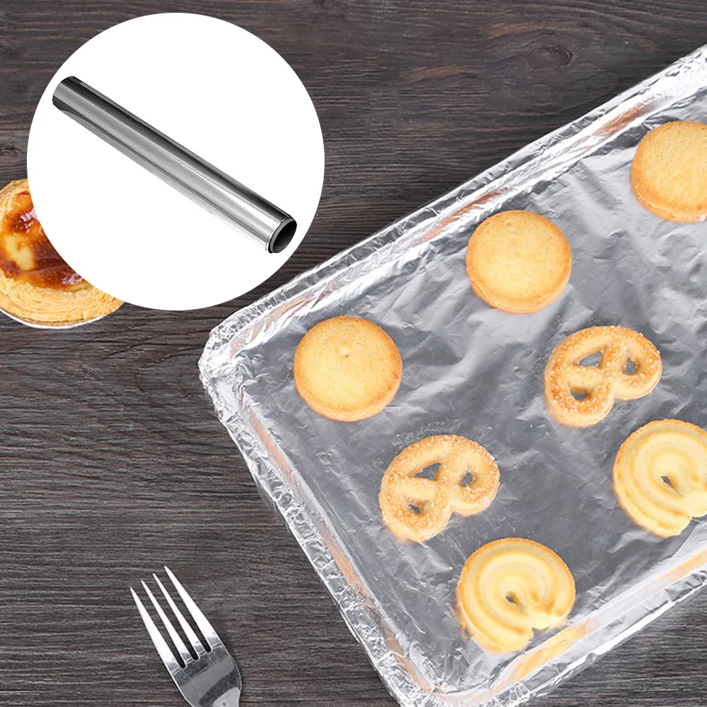 4 Rolls Aluminum Foil Wrap Heavy Duty High Temperature Resistant 30Cm X 3M for Baking Barbecue Seafood Oven Microwave Use