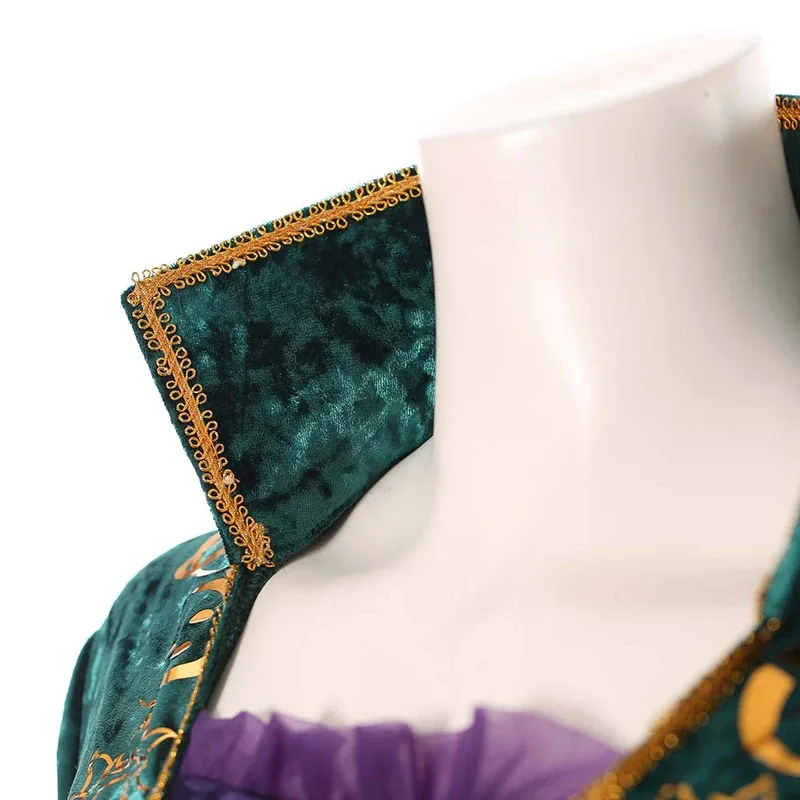 OP01 Winifred Sanderson تأثيري لعب الأدوار الباروكات فيلم Hocus Of Witch Pocus زي المرأة الإناث لعب الأدوار الخيال يتوهم Party6Gd @!