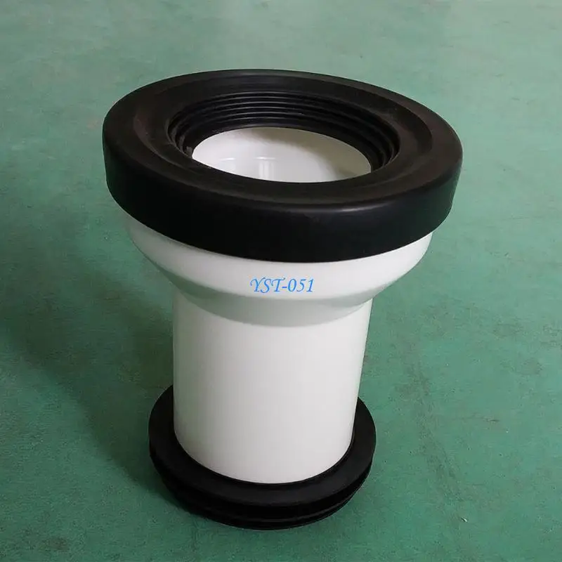 

E15A Toilet Drain Pipe Adapter Plastic Sewer Connector with Easy Installation & High Efficiency Sealing ABS for Bathroom