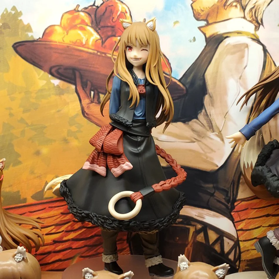 Spice And Wolf Horo PVC Anime figuras de acción modelo colección ornamento Anime dibujos animados modelo juguete para regalo.
