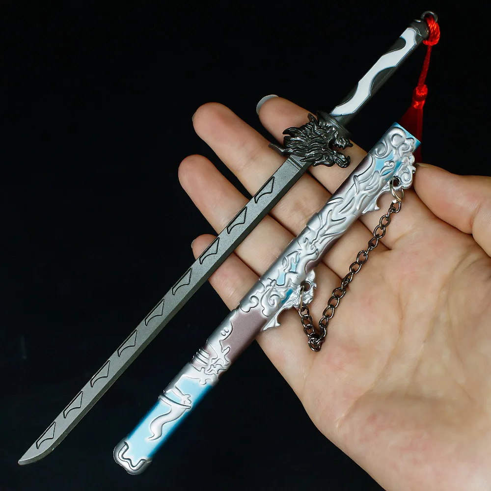22cm nouvelle figurine de jeu jouet périphérique épée modèle en métal accessoires artisanaux décoration de bureau ornements cadeaux d'anniversaire jouets