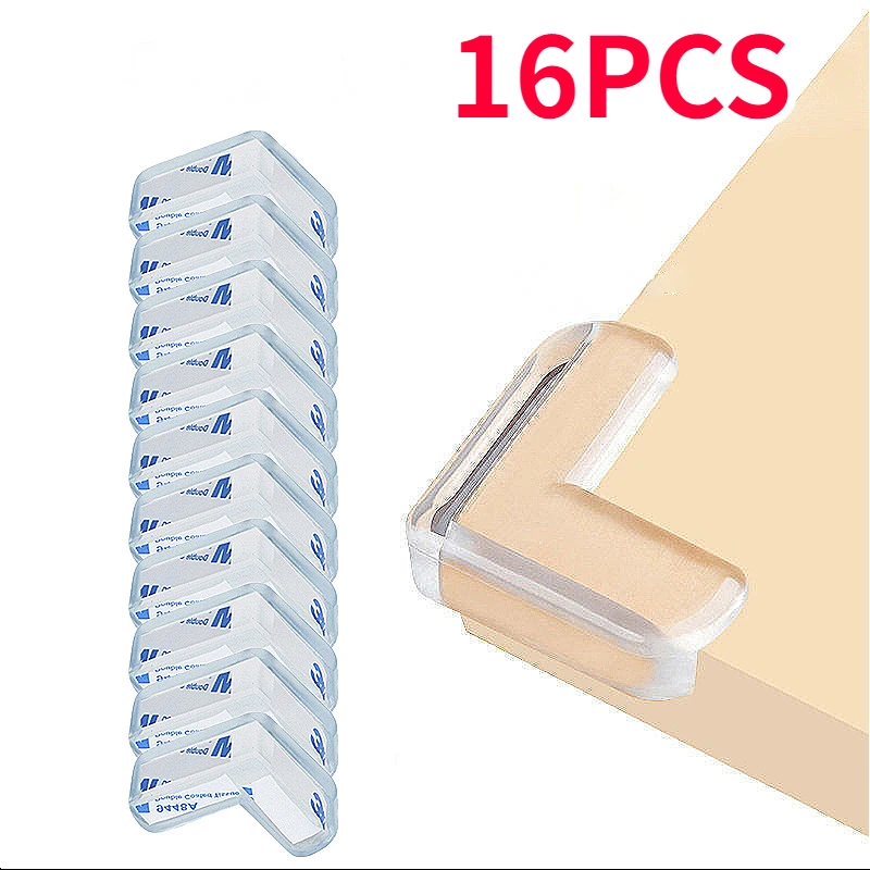 16Pcs Eco-Friendly e Segura Guarda De Canto De Mesa De Silicone-Proteja Seus Móveis Domésticos Com Tampa De Proteção De Borda Durável