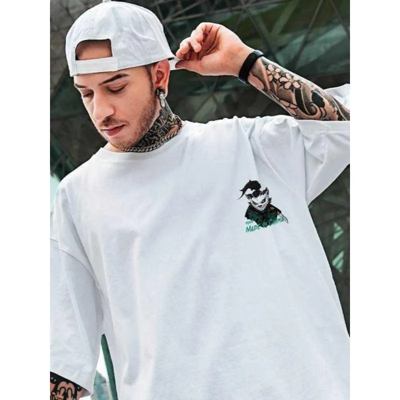 جديد ثلاثية الأبعاد الطباعة الصين-شيك Xingshi Chaopai قصيرة الأكمام تي شيرت الرجال فضفاض موضة الرجال ملابس رياضية بأكمام قصيرة #4