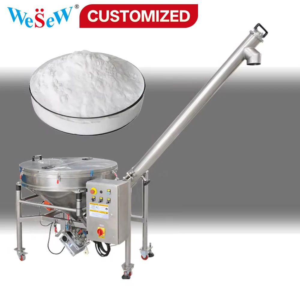 Custom Screw Elevator, Screw Conveyor Stainless Steel Vertical Loading Hopper Screw Conveyor Elevator For Corn Wheat Rice Grain