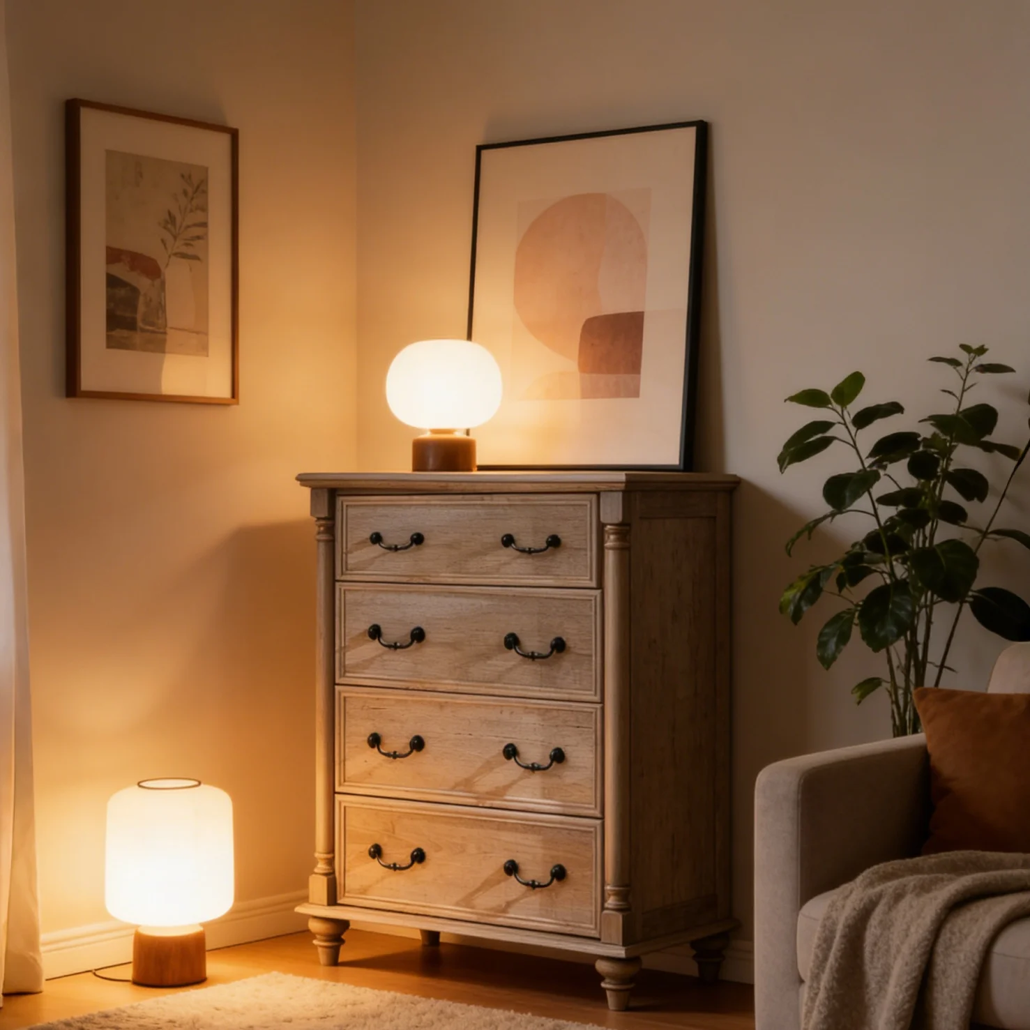 

#Modern Solid Wood 5 Drawer Chest Of Drawers Storage Cabinet Living Room Sideboard Bedroom Bedside