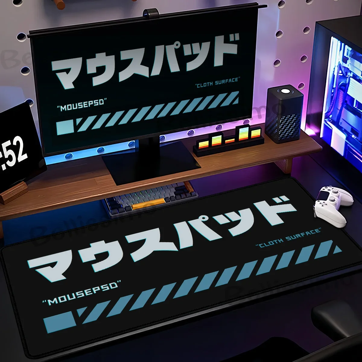 Tappetino per mouse per PC da ufficio Tappetino per tastiera grande Tappetino per mouse Xxl Xs Tappetino per mouse nero viola Accessori da gioco Tappetini Tappetino per scrivania E-Sports esteso
