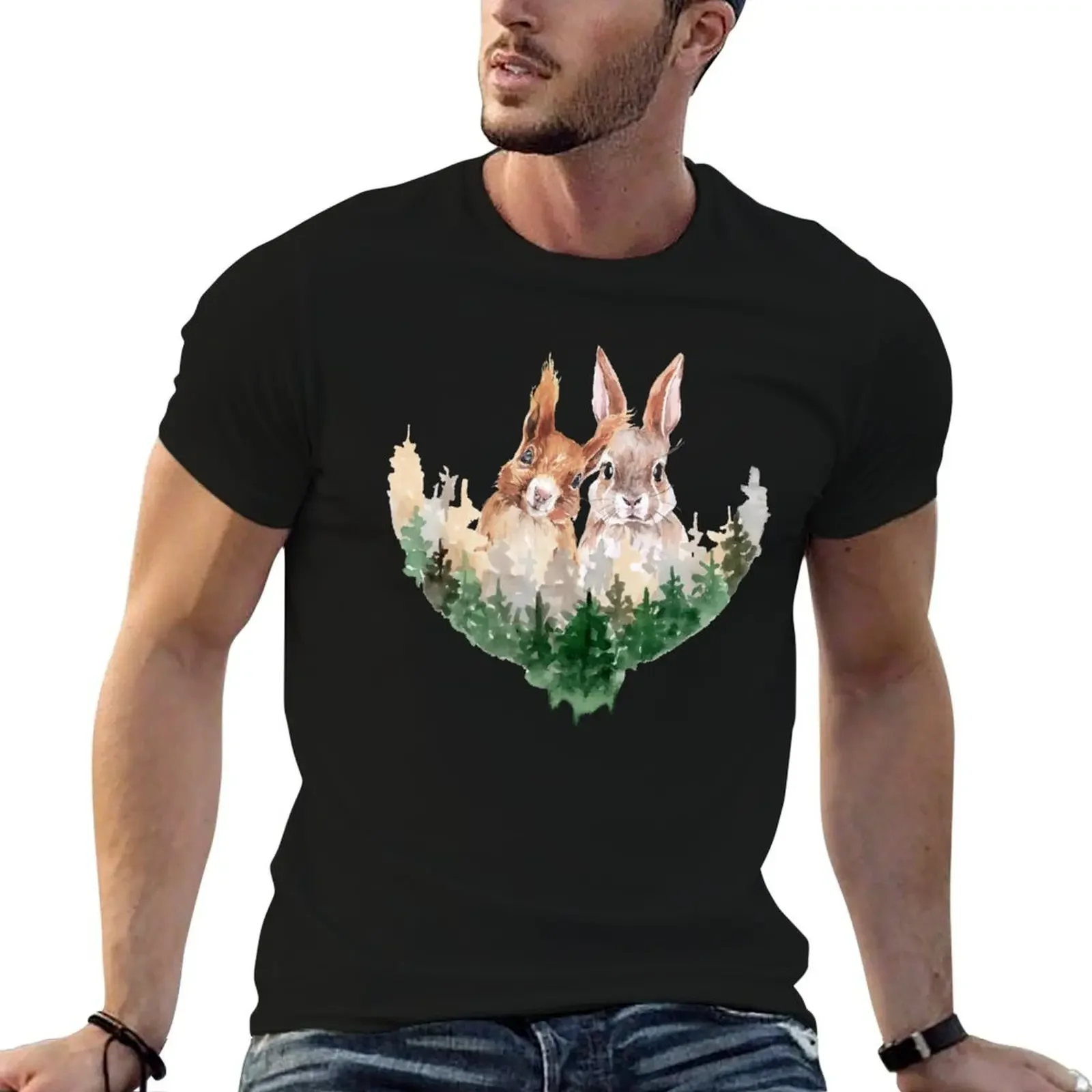 Forest Friends T-Shirt boys whites plus sizes mens white t shirts